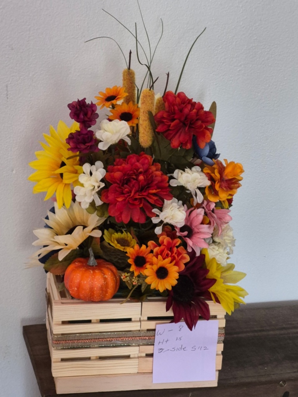 Beautiful Fall Autumn Harvest Thanksgiving Floral Centerpiece